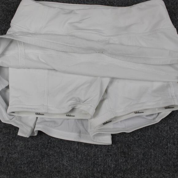 Lululemon Skirt Womens 4 Pace Rival Skirt Regular White Athletic Tennis Skort - Picture 7 of 15